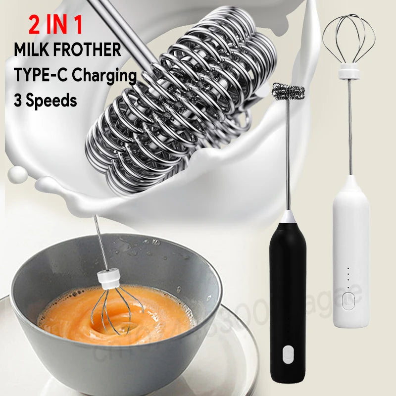 Electric Milk Frother & Whisk