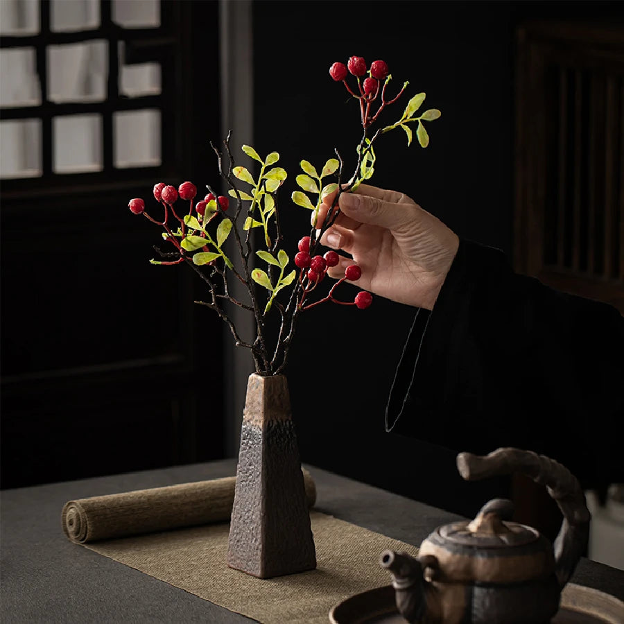 Retro Mini Ceramic Flower Vase