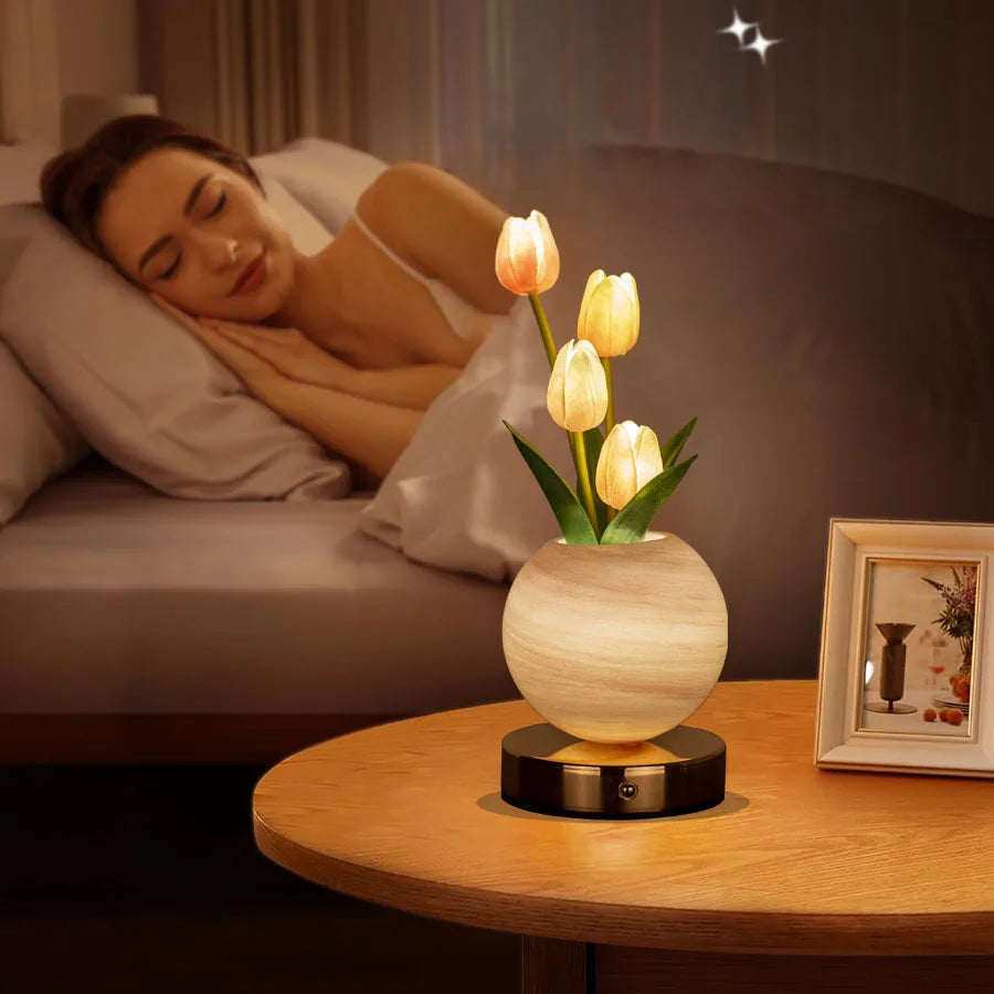Rechargeable Tulip Lamp